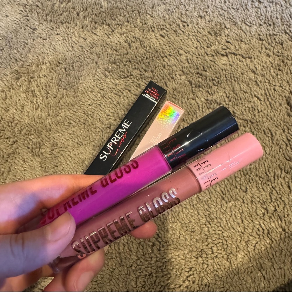 Jeffree star lip gloss bundle like new condition